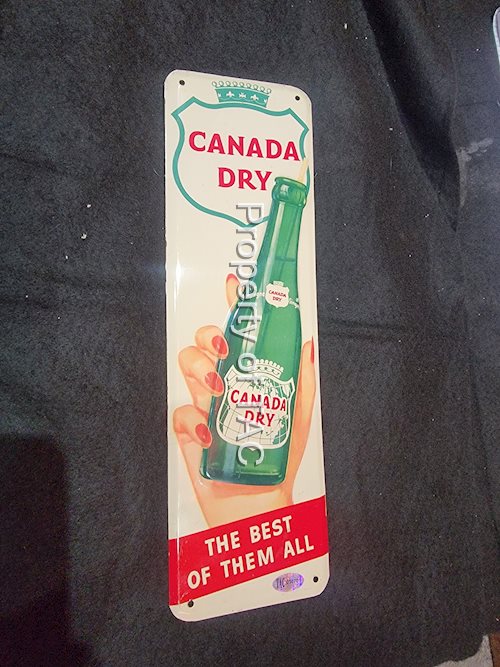 Canada Dry "The Best of Them All" Metal Sign