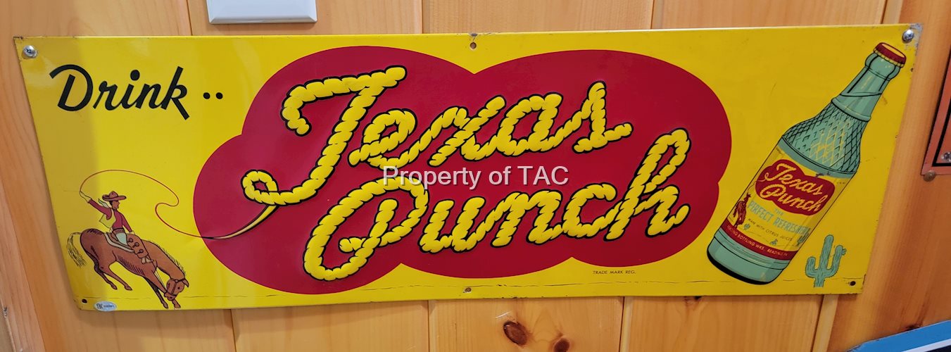 Texas Punch w/Bottle Metal Sign