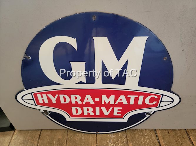 GM Hydra-Matic Drive Porcelain Sign