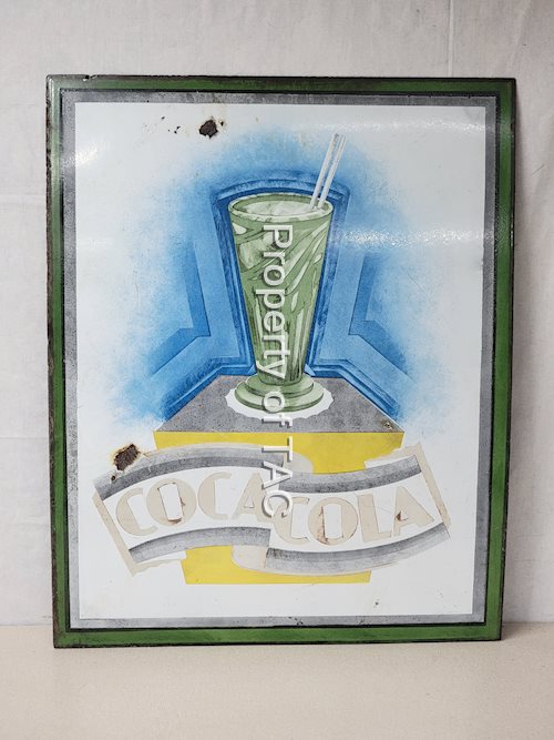 Coca-Cola Porcelain Sign (not a Coca-Cola authorized sign)