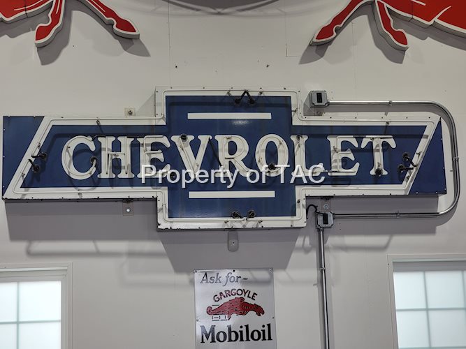 Chevrolet Bowtie Porcelain Neon Sign