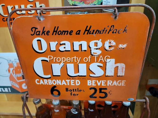 Orange-Crush 6 Bottles for 25¢ Metal sign