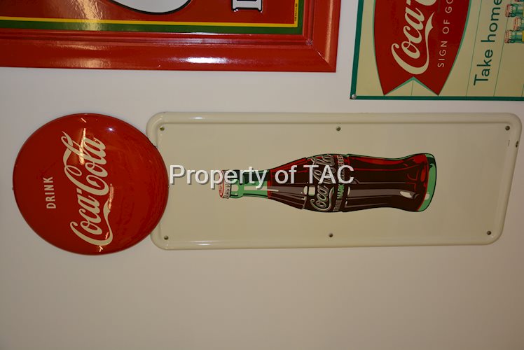 Coca-Cola Bottle decal on pilaster