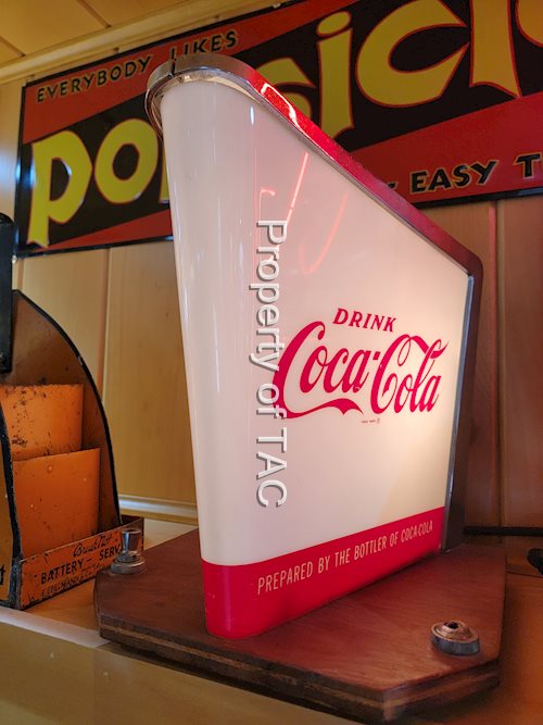 Drink Coca-Cola Plastic Lighted Sign