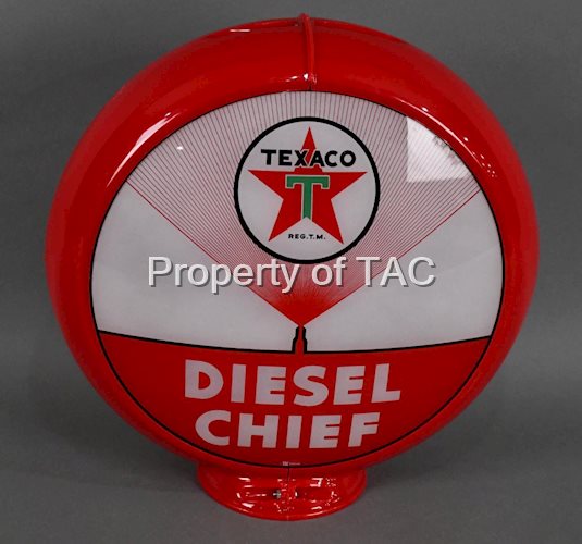 Texaco (white-T) Diesel Chief (red) 13.5" Globe Lenses (TAC)