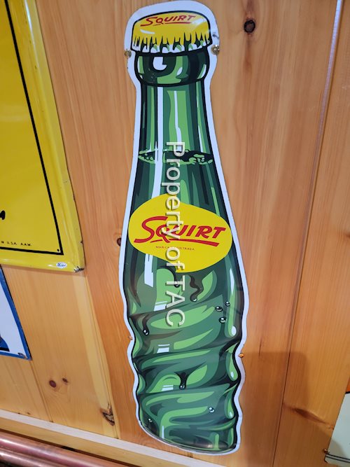 Squirt Bottle Shaped Metal Sign