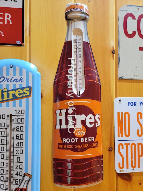 Hires Root Beer Bottle Shaped Thermometer