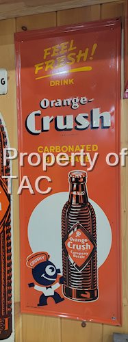 Feel Fresh Drink Orange-Crush Metal Sign