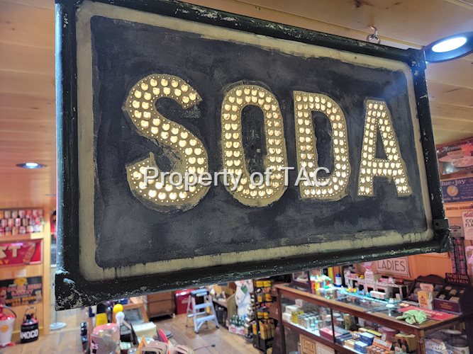 Soda Punch Metal Lighted Sign