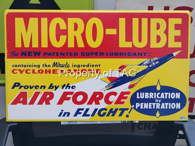 Mirco-Lube w/Logo Metal Rack Sign