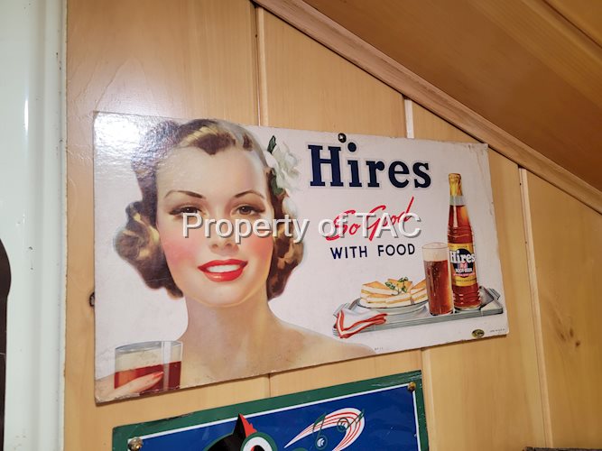 Hires So Good with Food Sign