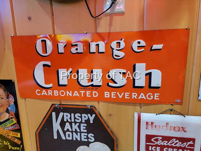Orange-Crush Metal Sign