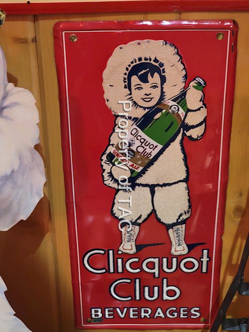 Clicquot Club Beverage Metal Sign