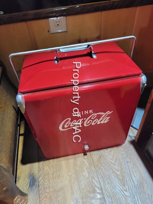Drink Coca-Cola Embossed Metal Cooler