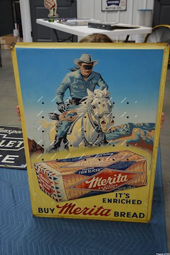 Buy Merita Bread w/Lone Ranger metal sign,