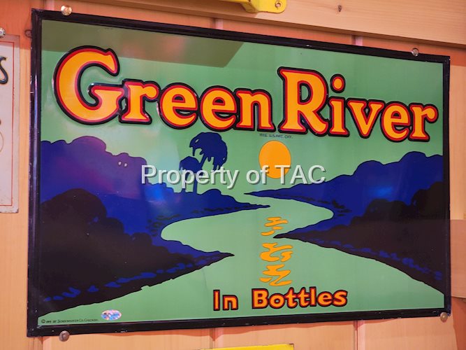 Green River in Bottles Metal Sign