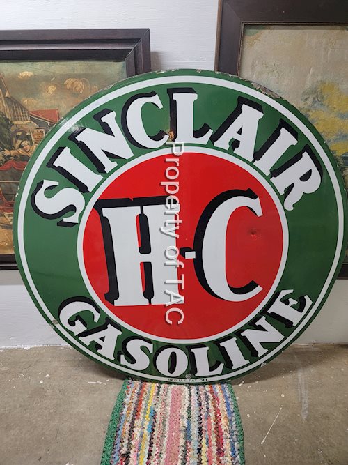 Sinclair H-C Gasoline Porcelain Sign