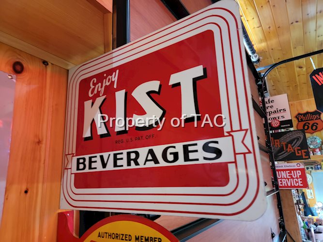 Enjoy Kist Beverages Metal Flange Sign