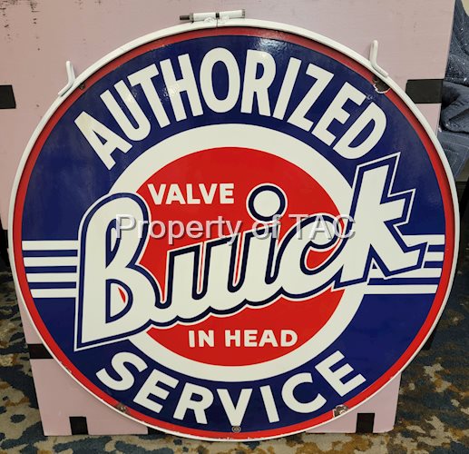 Buick Valve-in-Head Authorized Service (Big B) Porcelain Sign