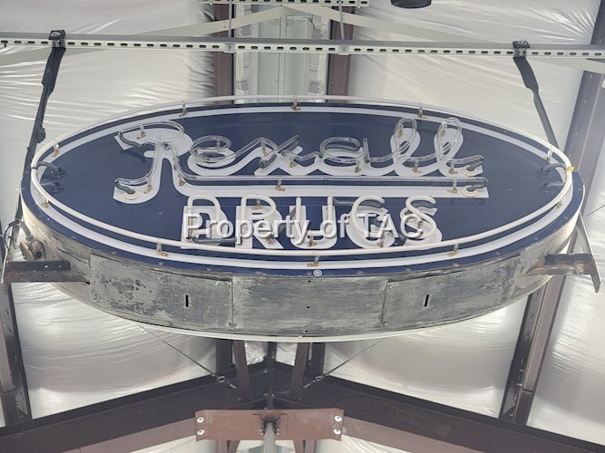 Rexall Drugs Porcelain Neon Sign