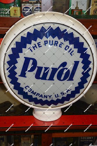 Pure Purol w/sawtooth border 15D single globe lens"