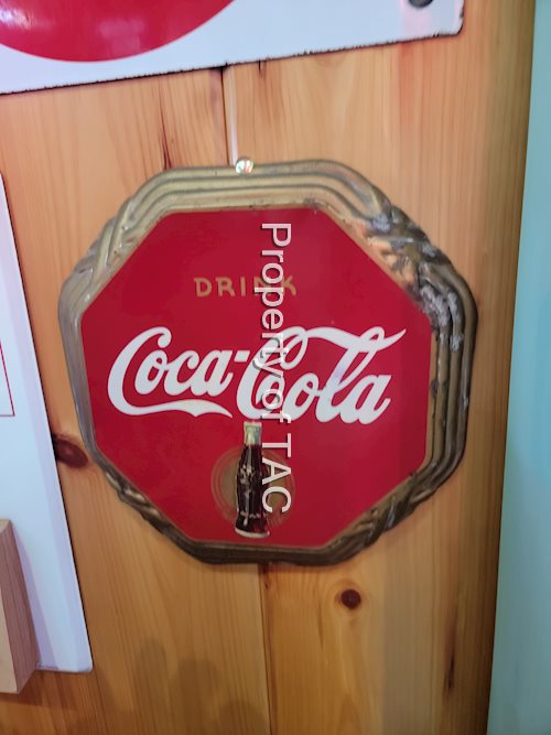 Drink Coca-Cola w/Bottle Logo Metal Sign
