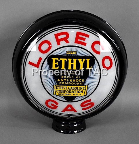 Loreco Gas w/Ethyl Logo 15" Globe Lenses (TAC)