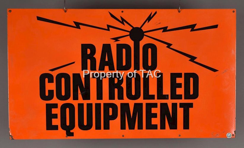 Radio Control Equipment Porcelain Sign