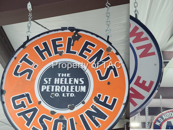 St. Helens Gasoline Porcelain Sign