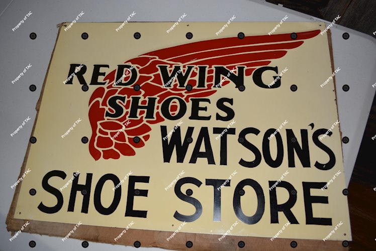 Red Wing Shoes Metal Sign