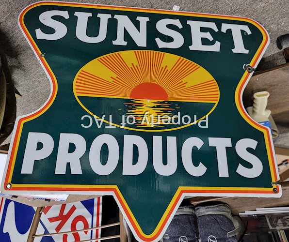 Sunset Products Porcelain Sign