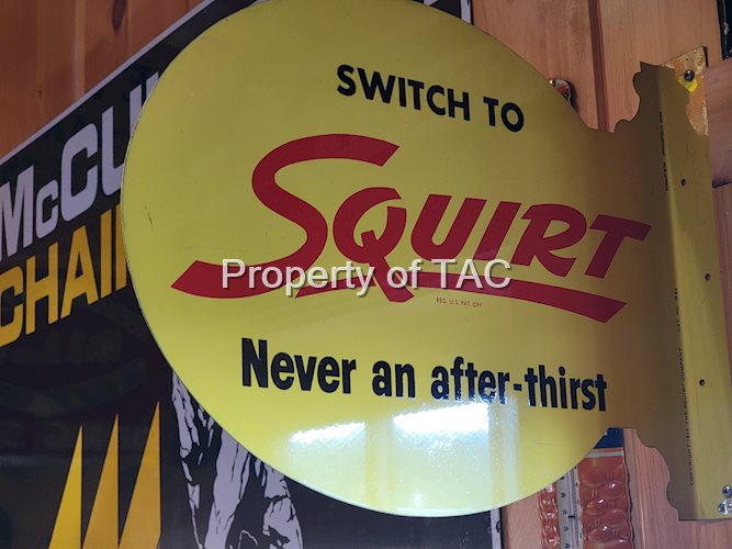 Switch to Squirt Metal Flange Sign