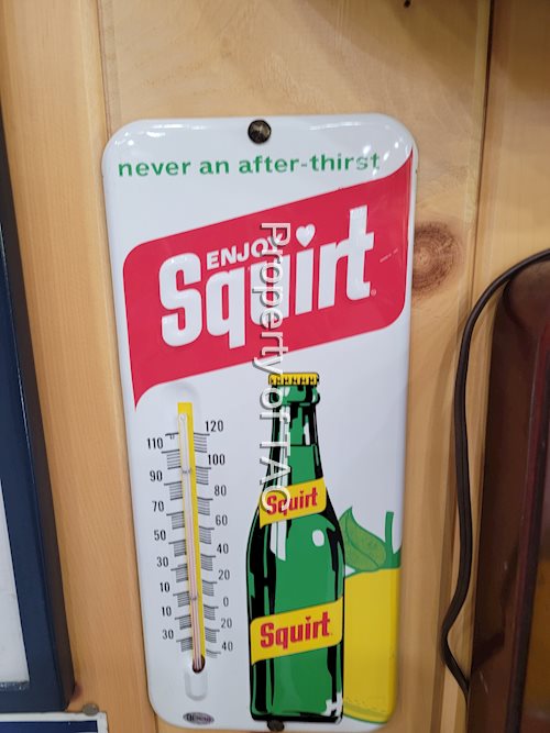 Enjoy Squirt w/Logo Metal Thermometer