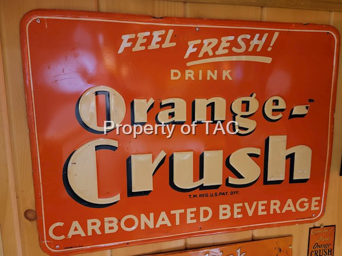 Feel Fresh Drink Orange-Crush Metal Sign