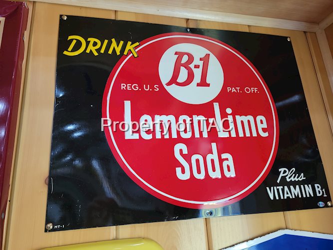 Drink B-L Lemon-Lime Soda Metal Sign