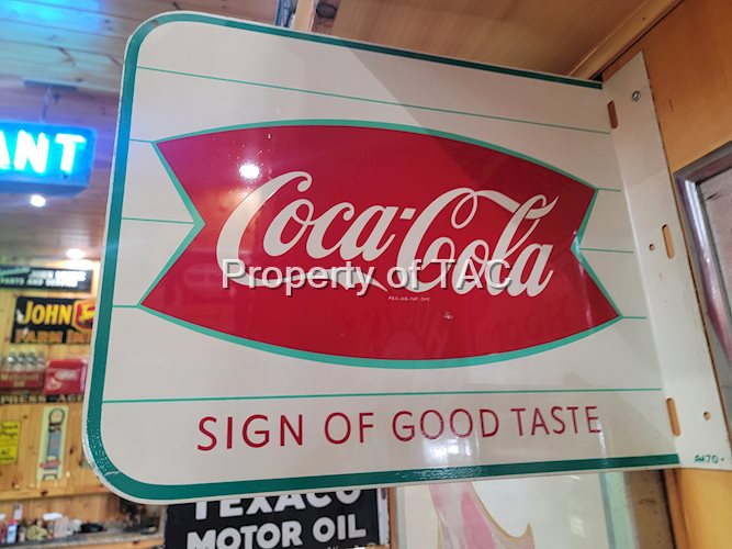 Coca-Cola "Sign of Good Taste" Metal Sign