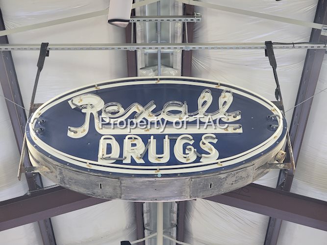 Rexall Drugs Porcelain Neon Sign