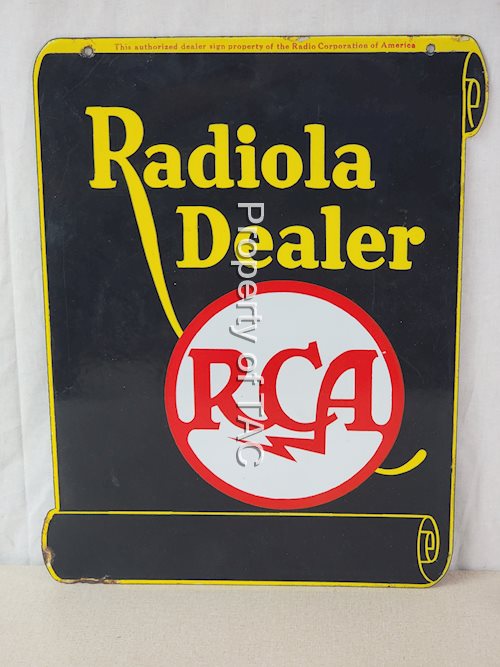 Radiola Dealer RCA Porcelain Sign