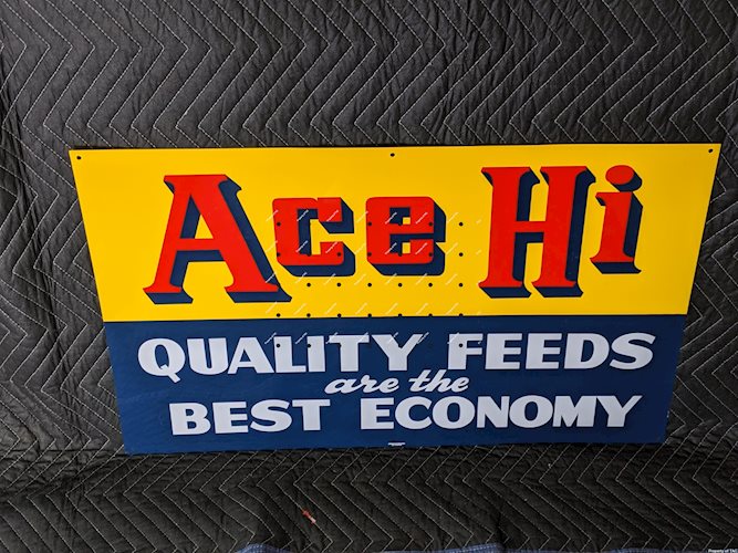 Ace Hi Quality Feeds are the Best Economy SST Single Sided Tin Sign