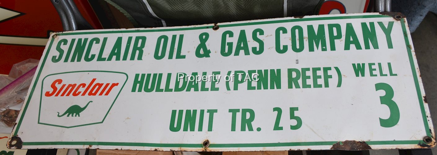 Sinclair Oil & Gas Company Well Porcelain Sign