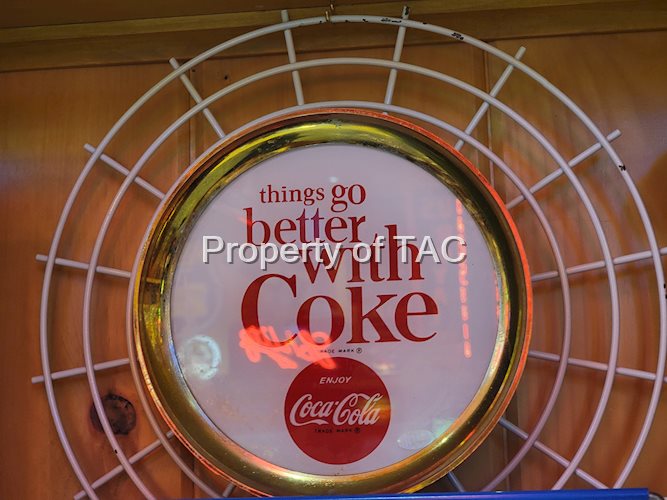 Things Go Better with Coke Lighted Plastic Sign