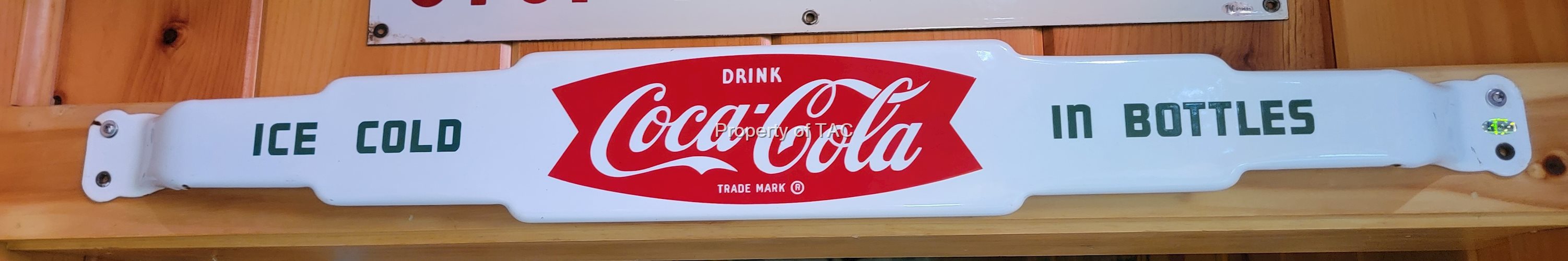 Drink Coca-Cola Porcelain Door Push Sign