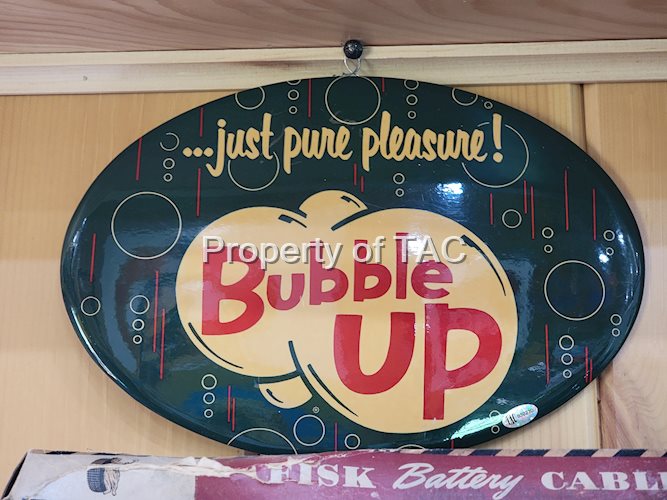 Bubble UP "just pure pleasure" Celluloid Sign