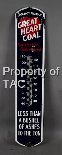 Great Heart Coal Porcelain Thermometer