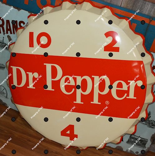 Dr. Pepper 10-2-4 Metal Bottle Cap Sign