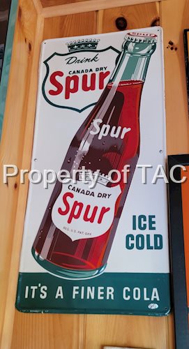 Drink Canada Dry Spur w/Bottle Metal Sign