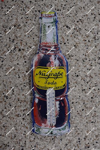 NuGrape Soda Bottle Thermometer